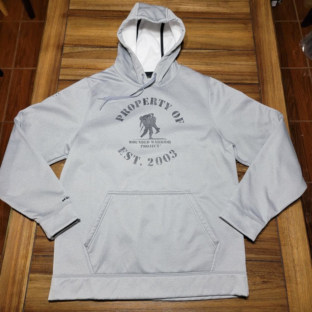 Under Armour LS Hoodie "Property Of The Wounded Warrior Project" - Size Medium